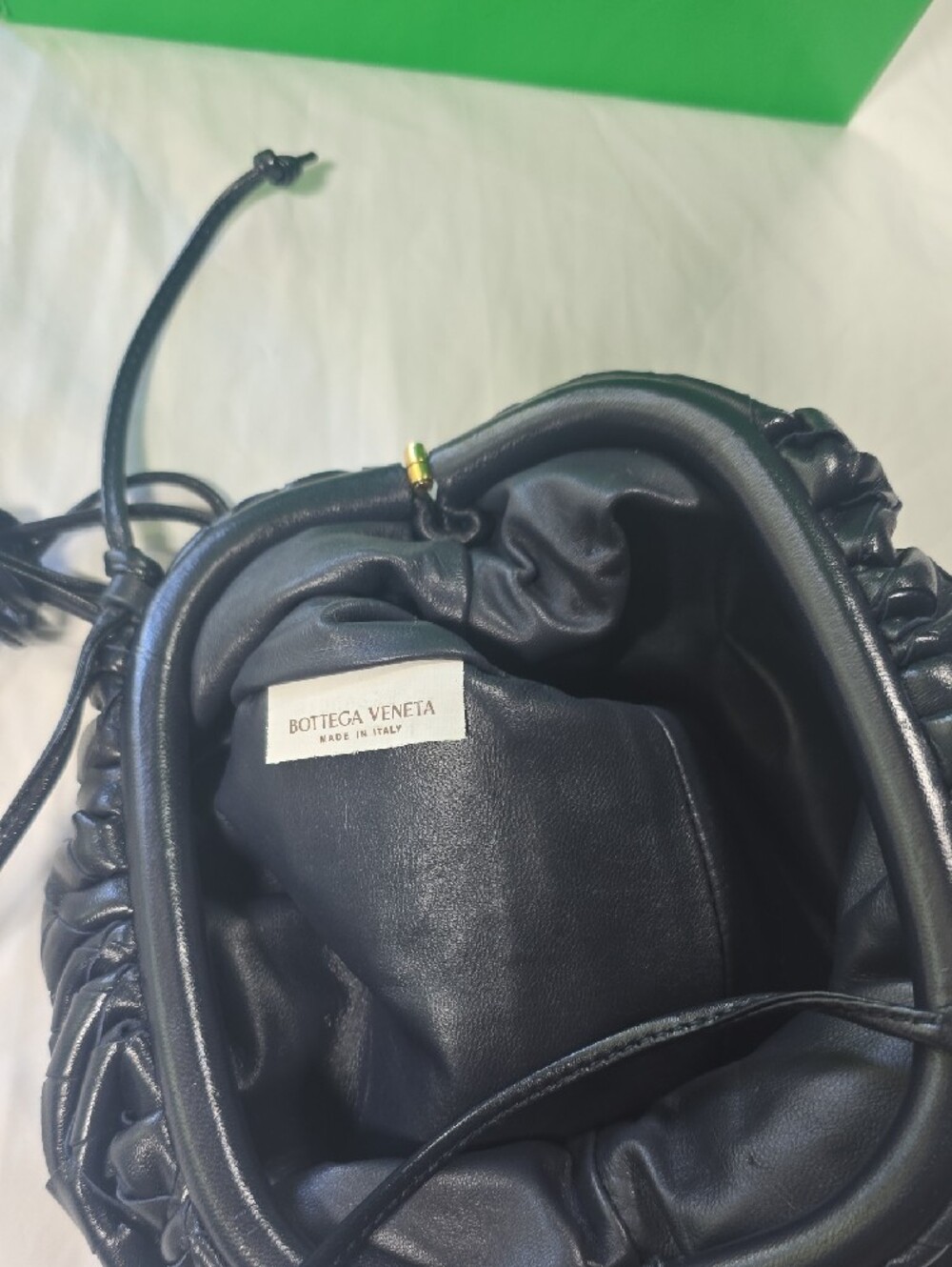 Bottega Veneta Mini Intrecciato Leather Pouch with Drawstring - Picture 5 of 7